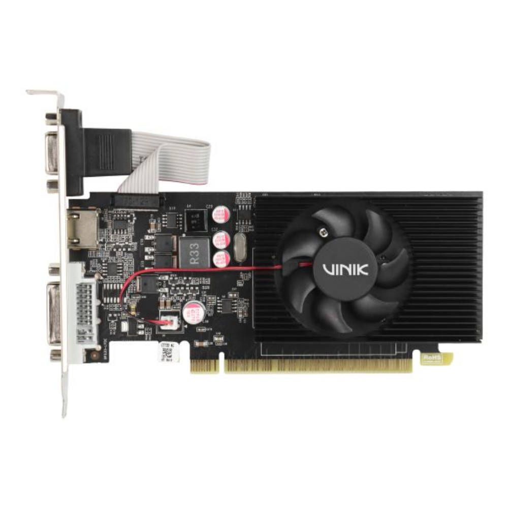 Placa De Video 4Gb GT 730 Gddr3 Vinik Low Profile Nvidia Geforce 128 Bits Hdmi Dvi Vga - GPUK7304GBLP0H2