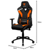 Cadeira Gamer Thunderx3 Tc3 Tiger Orange Preta/Laranja