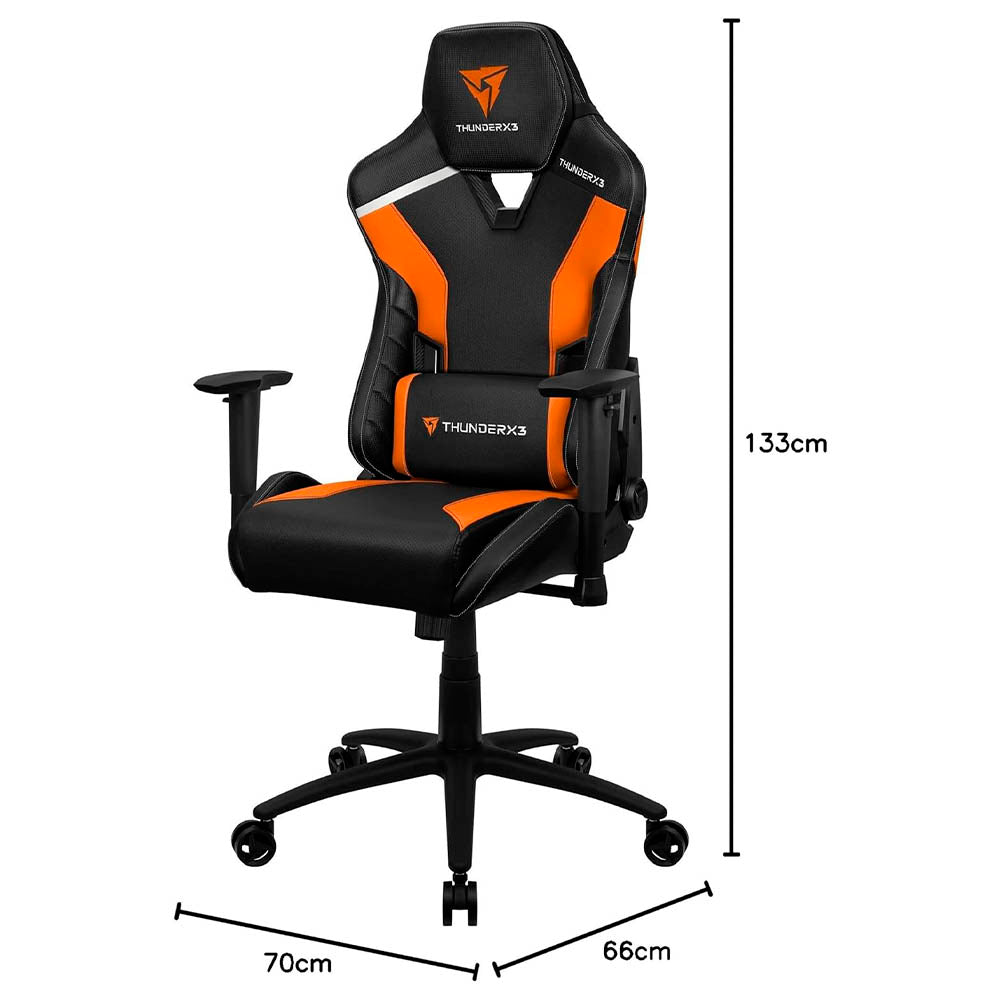 Cadeira Gamer Thunderx3 Tc3 Tiger Orange Preta/Laranja