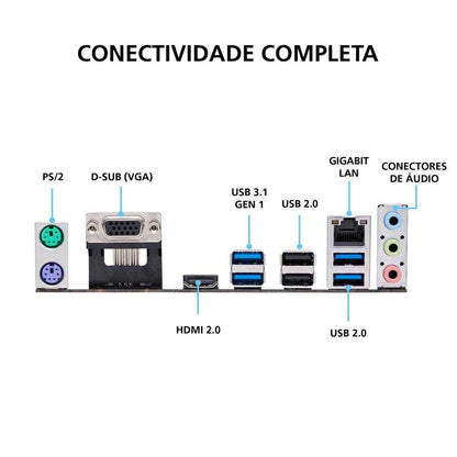 Placa Mae AMD Asus Prime A320M-K/BR DDR4 mATX Socket AM4 Hdmi