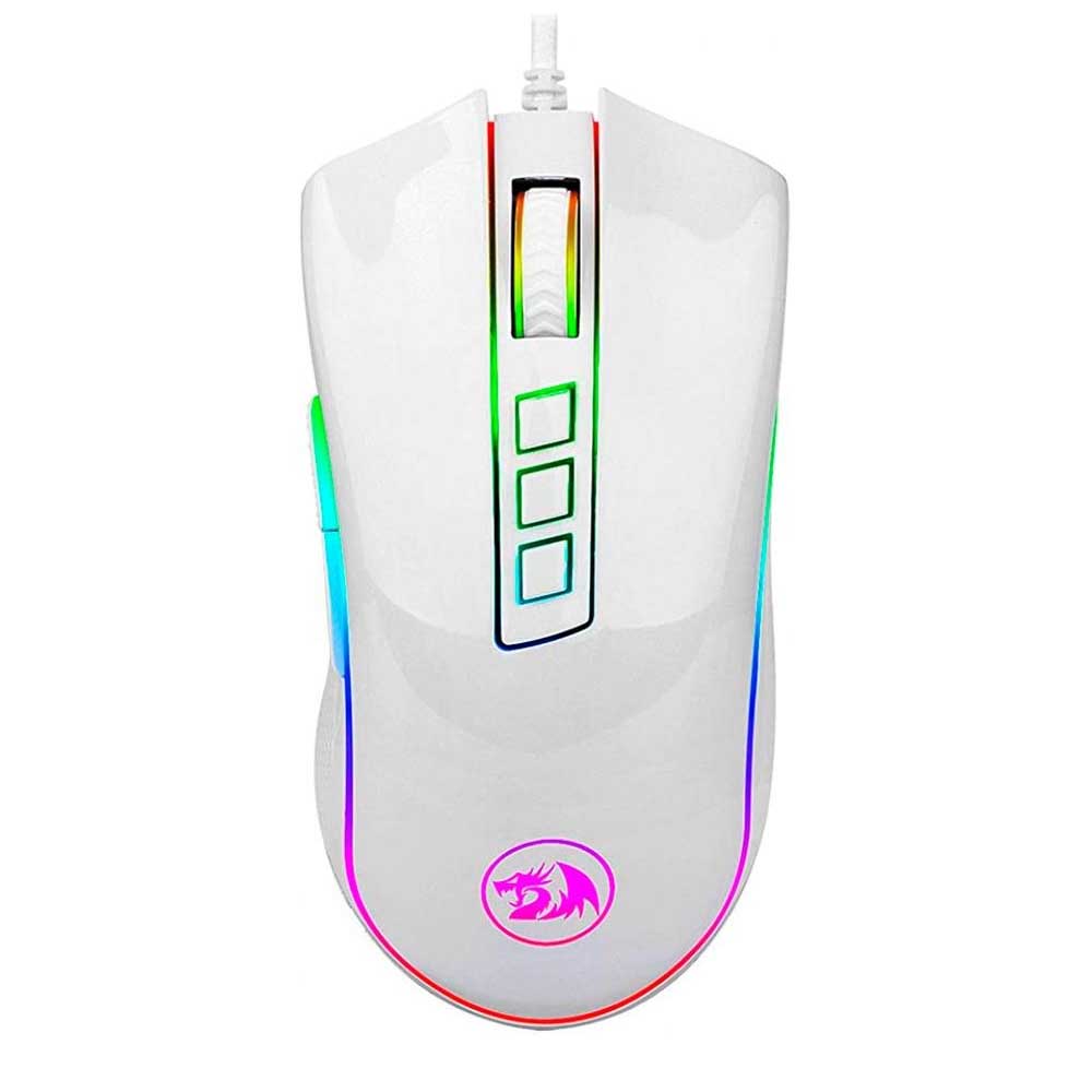 Mouse Gamer Redragon Cobra Lunar Branco RGB - M711W