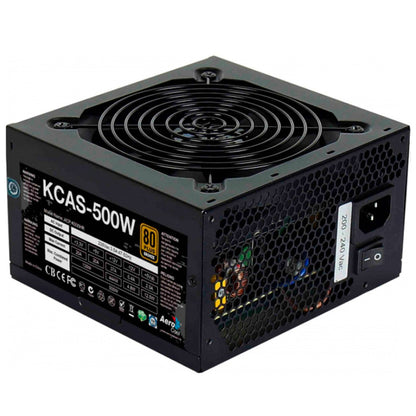 Fonte Real Atx 500w Aerocool 80 Plus Bronze Kcas-500 Pfc Ativo S/ Cabo Biv - 59765