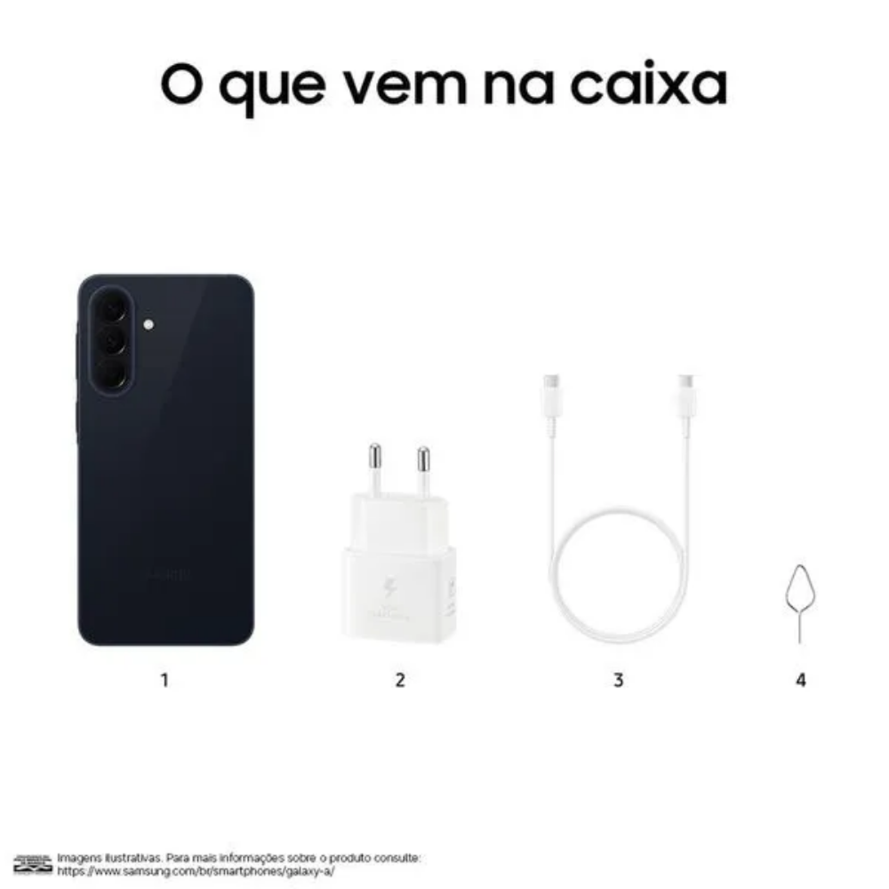 Smartphone Samsung Galaxy A57 5G 128Gb 8Gb  Tela 6.7" Cinza - SM-A576B/DS
