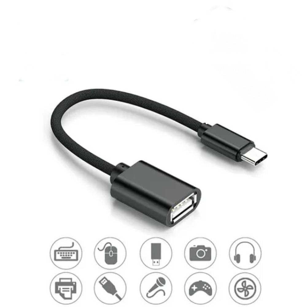 Cabo Otg Adaptador Usb Femea Para Usb Tipo C Macho aGold CBA-07