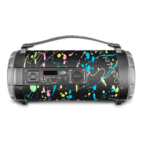 Caixa De Som Portátil Pulse Bazooka Paint Blast II 120w Bluetooth FM/AUX/SD/USB/P10 - SP362