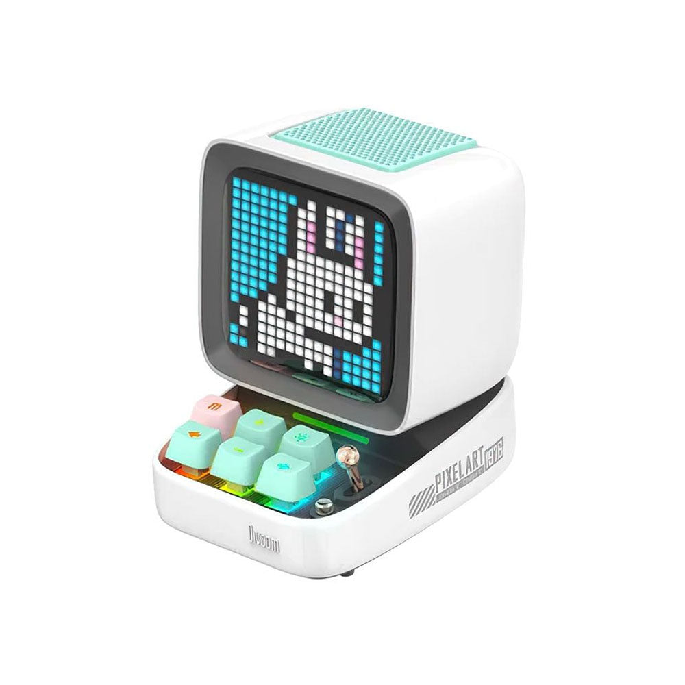 Caixa de Som Portátil Bluetooth Divoom DitooPro 15W Branca C/Interações Visuais