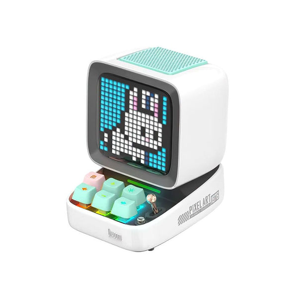 Caixa de Som Portátil Bluetooth Divoom DitooPro 15W Branca C/Interações Visuais