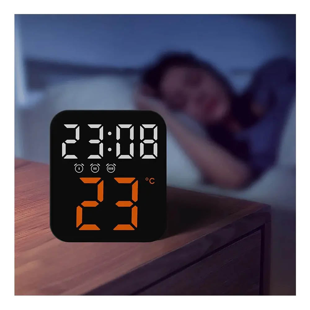 Relogio De Parede  Led Digital Hora Calendário Temperatura Oasis - OIH-6233