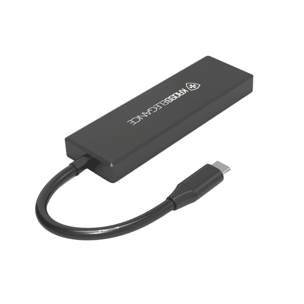 Hub  Usb Tipo USB-C 4x Portas USB 3.0 Kross Elegance - KE-UC4163