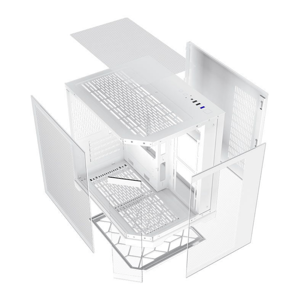 Gabinete Gamer Darkflash M-Atx FT350 Branco Com Lateral e Frente em Vidro Temperado - FT350 WHITE