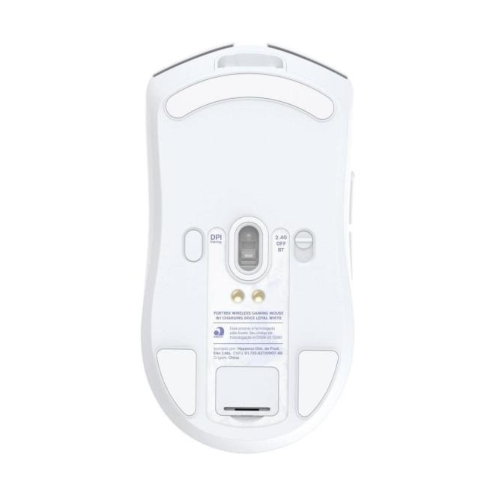 Mouse Sem Fio Com Dock de Carregamento Magnético Fortrek Branco - 86964