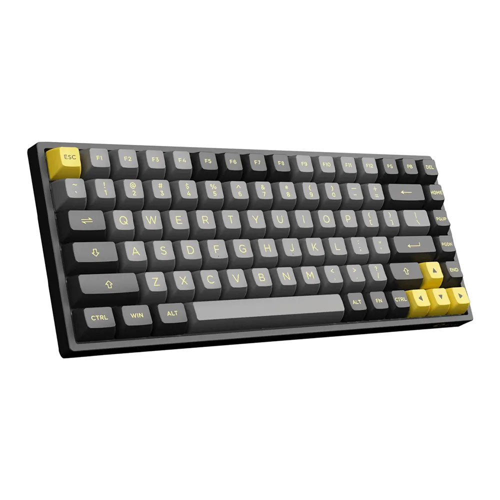 Teclado Gamer Mecanico Akko Asa 3084B Plus Switch Jelly Pink Preto e Amarelo