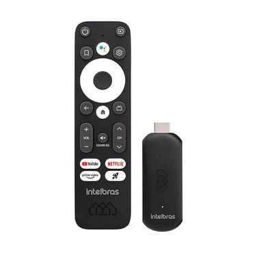 Smart Tv Box Stick Intelbras Izy Play Full Hd Wi-Fi Bluetooth 5.0 Android TV - 4140032