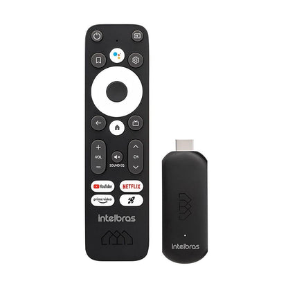 Smart Tv Box Stick Intelbras Izy Play Full Hd Wi-Fi Bluetooth 5.0 Android TV - 4140032