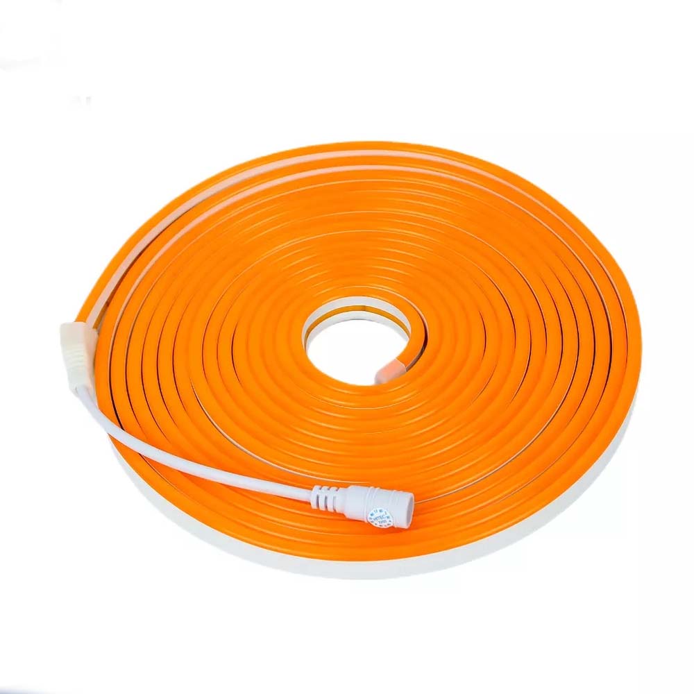 Fita Led Neon Flex 12v 2,5cm 5m Siliconada Alto Brilho Laranja Leon GTS - 09/2023HJ