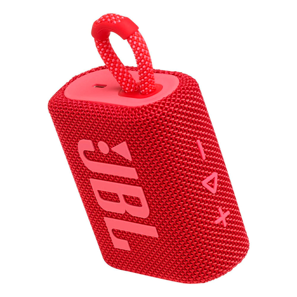 Caixa de Som Portátil Bluetooth JBL GO3 4.2W Vermelha