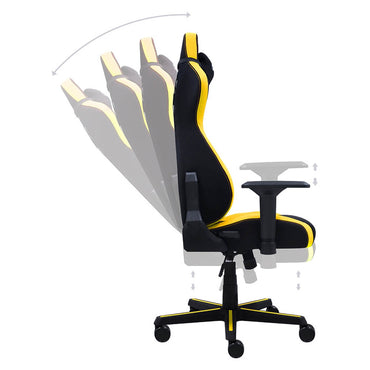 Cadeira Gamer PCYes Mad Racer V8 Turbo Preta / Amarela - V8TBMADAM