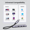 Hub Usb C 3.0 Ugreen Adaptador Multi Portas 6 Em 1 4k/60hz