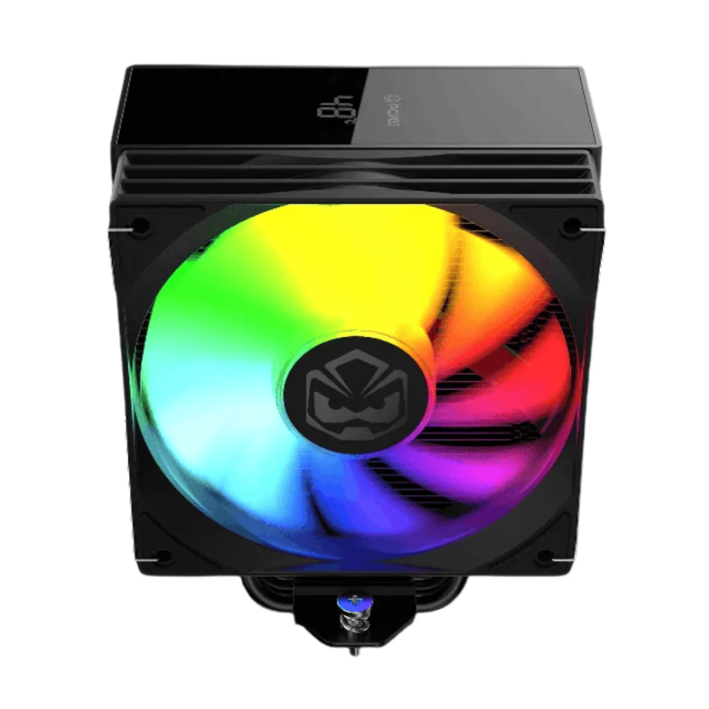 Cooler Para Processador Universal PCYes Black Vulcan ARGB c/ Display TDP 180W - ACDLYBV