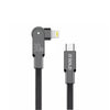 Cabo Usb Tipo C P/ Tipo C Dobrável Kirsite PD 60W 1.2mts aGold - CB91