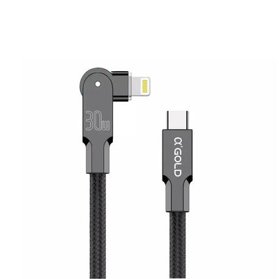 Cabo Usb Tipo C P/ Tipo C Dobrável Kirsite PD 60W 1.2mts aGold - CB91