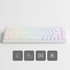 Teclado Gamer Mecanico Akko Asa 3068V2 Switch Jelly Pink RGB Branco