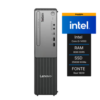 Computador Desktop Lenovo Thinkcentre Neo 50s G5 Intel Core I3-14100 8gb 256gb Win11 Pro C/ Teclado e Mouse - 13EJ000GBO