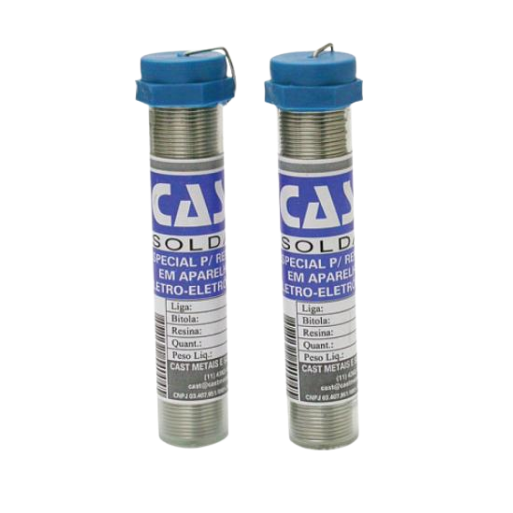 Solda em Tubo Cast 63x34 25G Azul - 44510