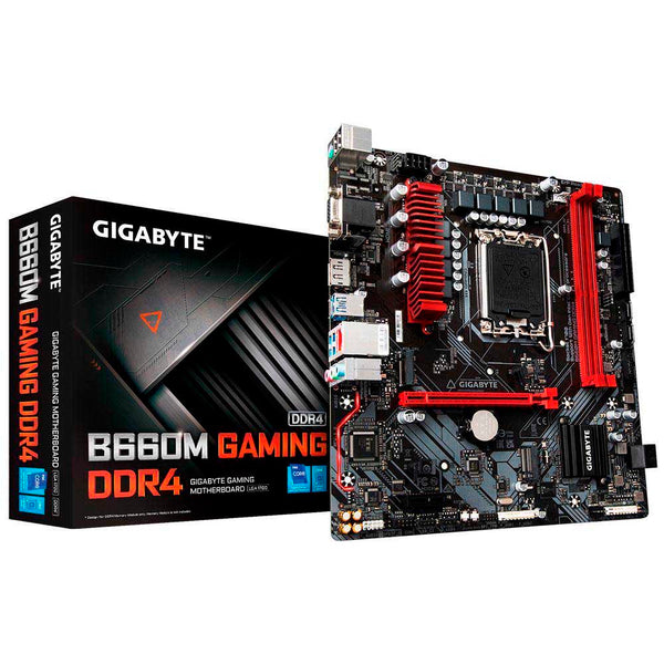 Placa Mae Gigabyte B660M Matx Lga 1700 Ddr4 Hdmi Displayport D-Sub M.2 NVME (12a Geração)
