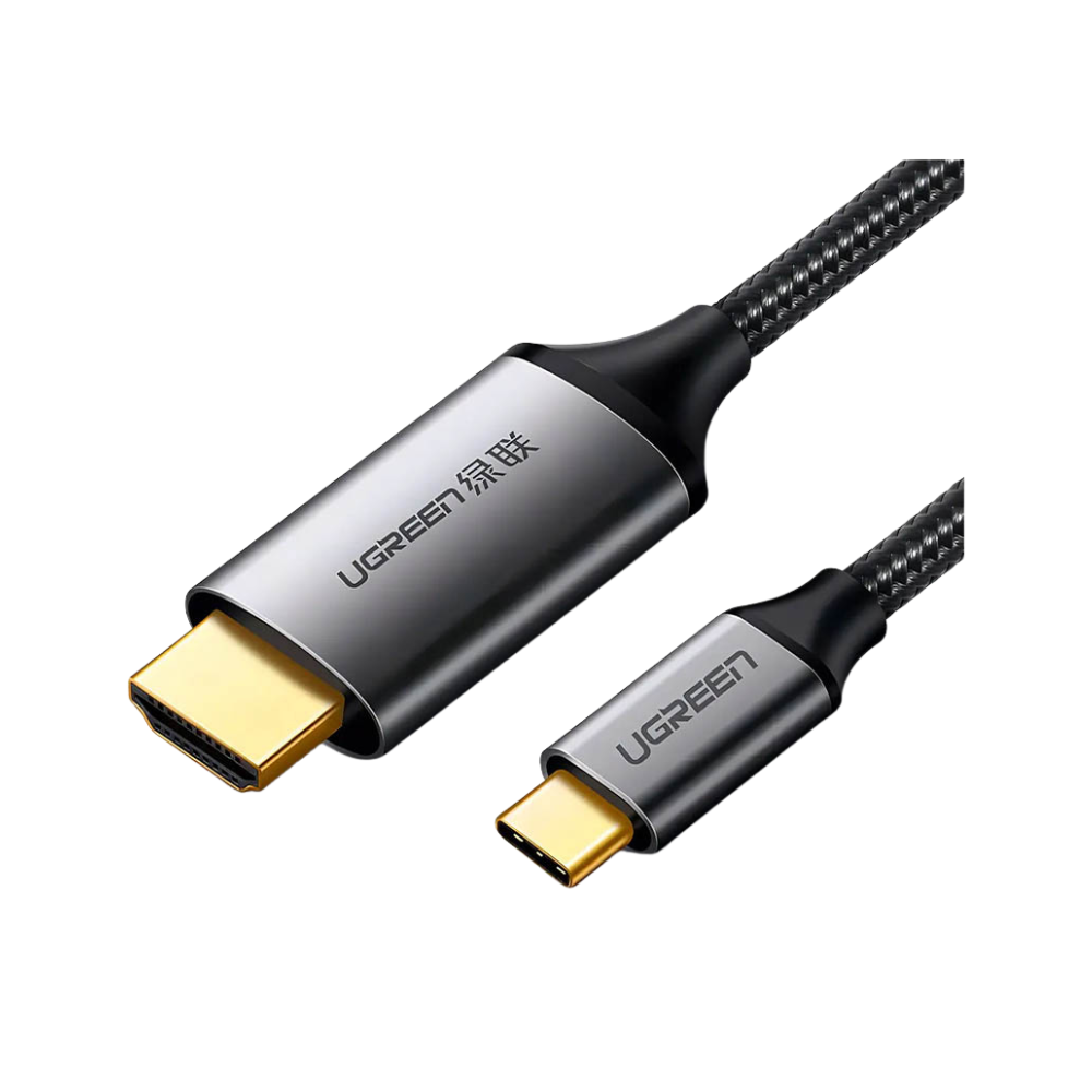 Cabo de Dados Usb Tipo C P/ HDMI UGreen 1.5Mts 4K a 60Hz Cinza/Preto - MM142