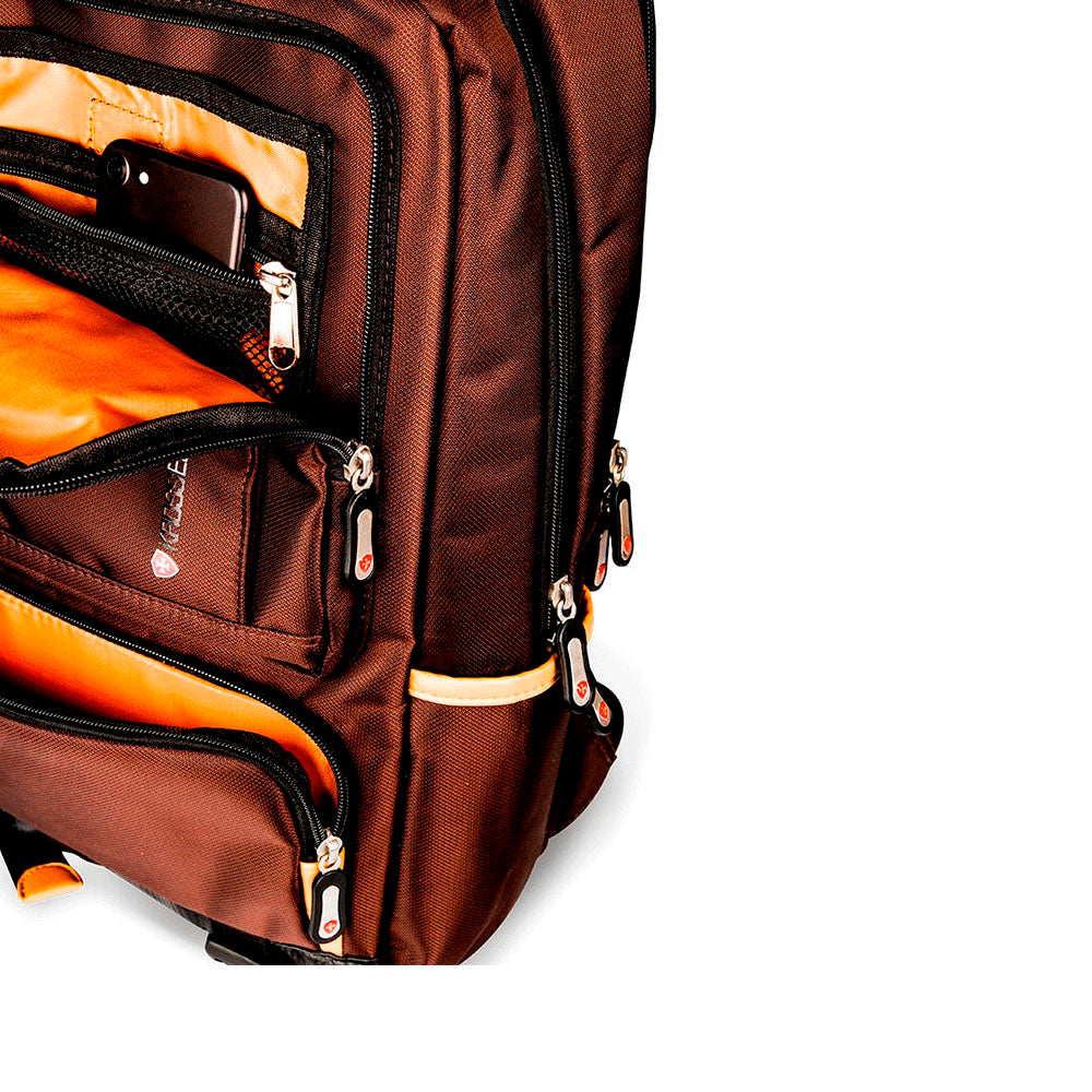 Mochila para Notebook 15.6" Kross Elegance Comfort Marrom - KE-BPM20