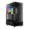 Gabinete Gamer Gamdias Mid Tower Atlas E1 Preto Com Lateral em Vidro Temperado +3 Fans ARGB