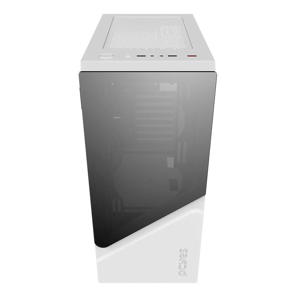 Gabinete Gamer PCYes Mid Tower Set White Ghost Branco Com Lateral em Vidro Temperado - GSWGPBR
