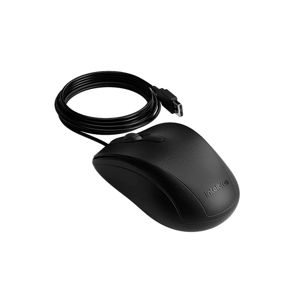 Mouse Usb Intelbras Click Silencioso Mci10 Preto - 4291100