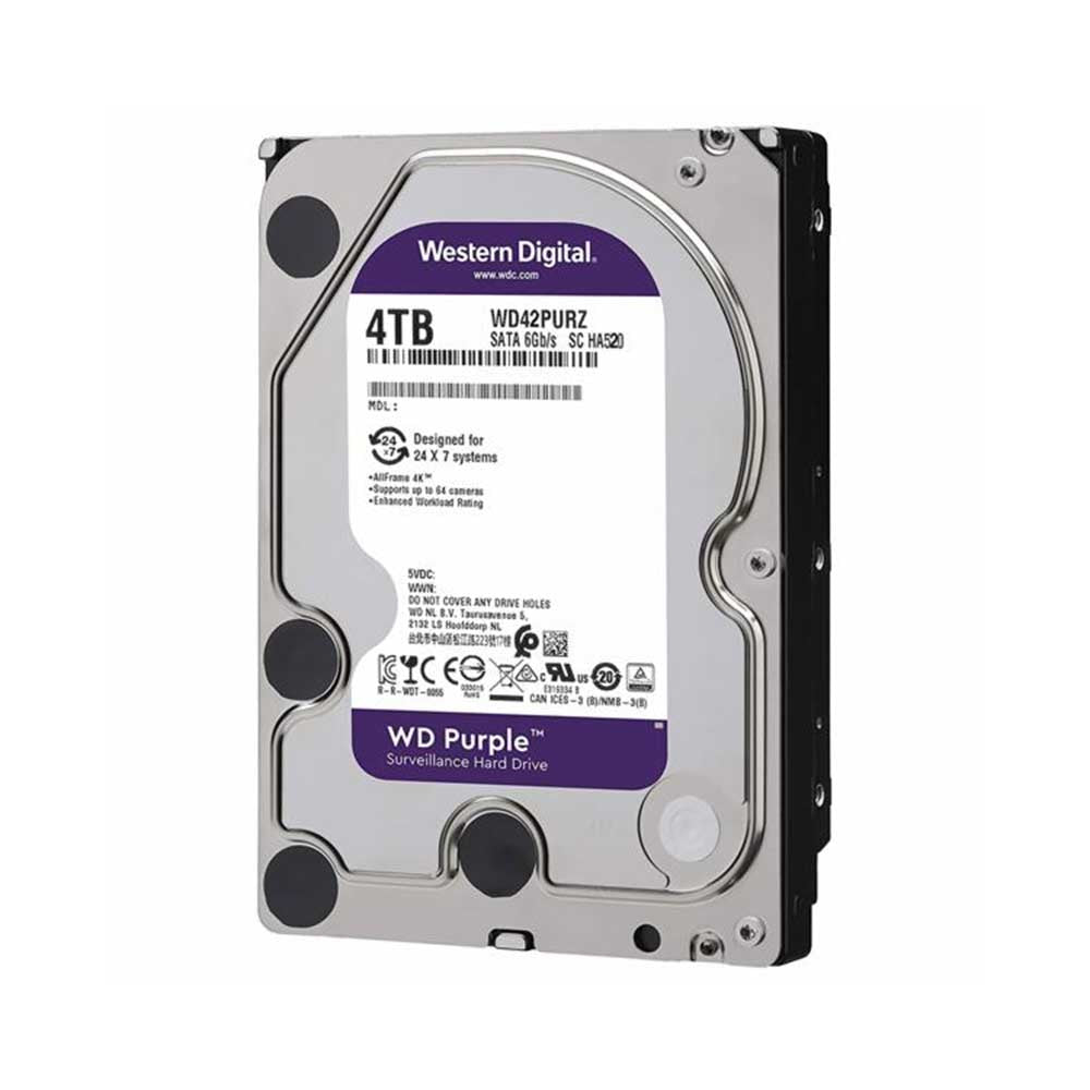 Hd Para Vigilância 4tb Western Digital WD Purple Surveillance Sata 6gb/S - WD42PURZ