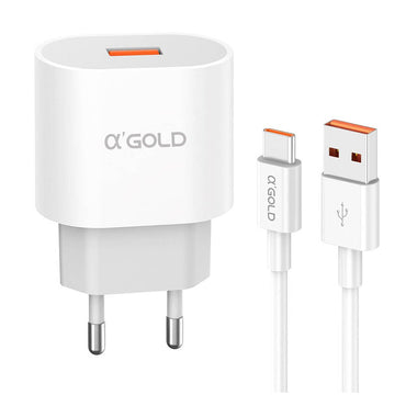 Carregador De Parede aGold Usb Tipo C Turbo 30W 6.1A - CA31-7