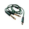 Cabo Adaptador de Audio USB Tipo C Macho P/ 2x 6.35mm Auxiliar Macho Tomate - MCB-044