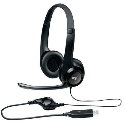 Headset Logitech Stereo Usb H390 981-000014 Truedata