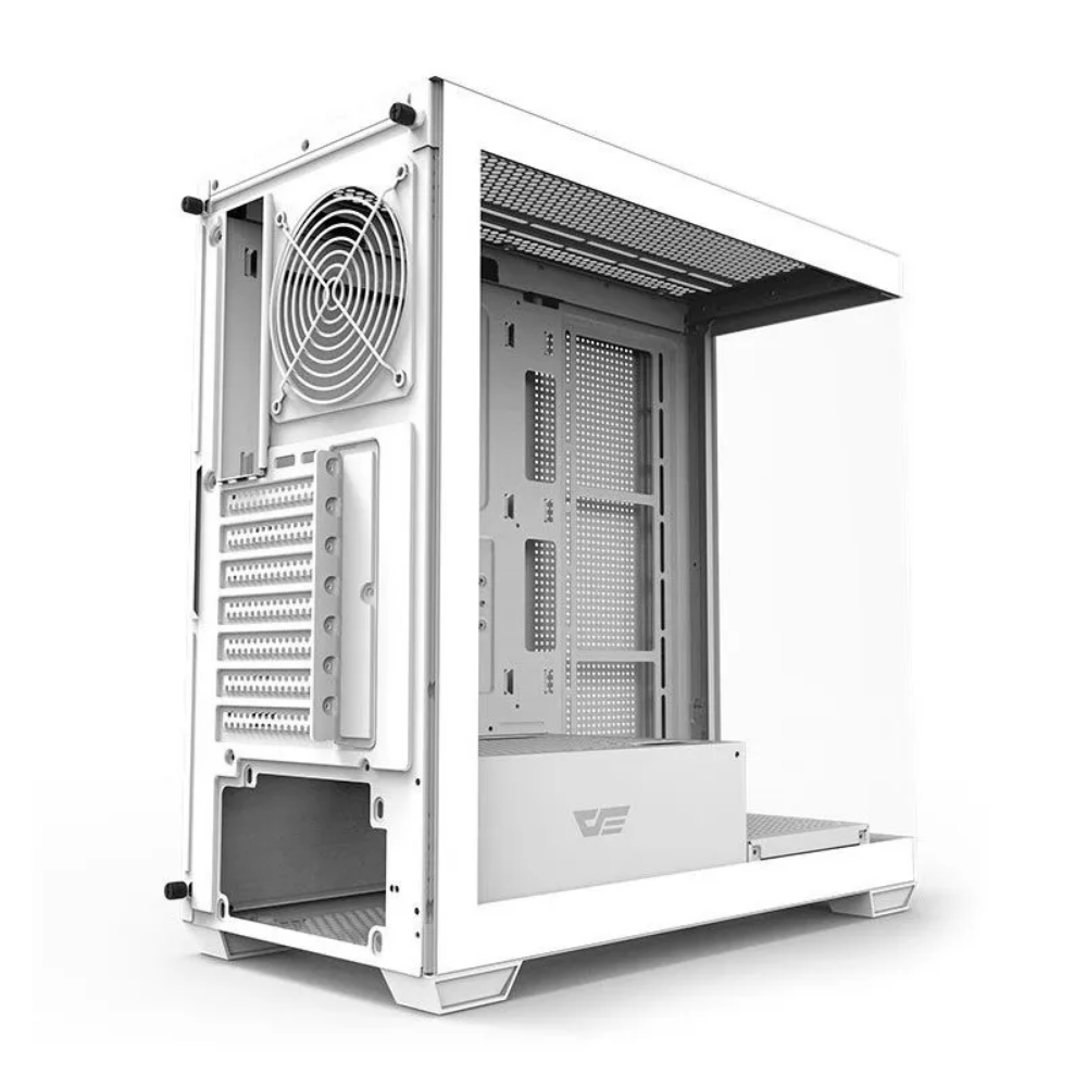 Gabinete Gamer Darkflash Atx DS900 Branco Com Lateral e Frente em Vidro Temperado - DS900 White
