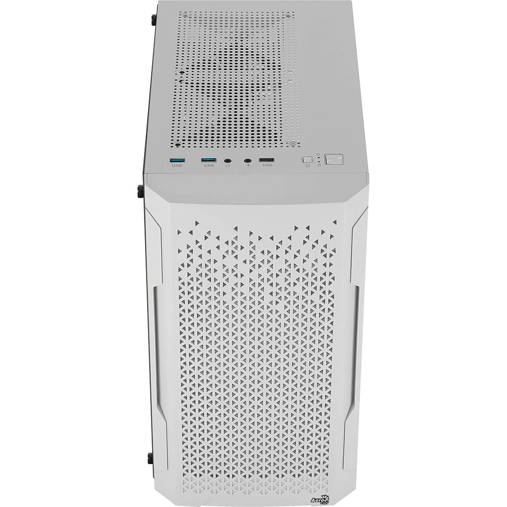 Gabinete Gamer Aerocool Mini Trinity Com lateral em Vidro Temperado Branco - 73881