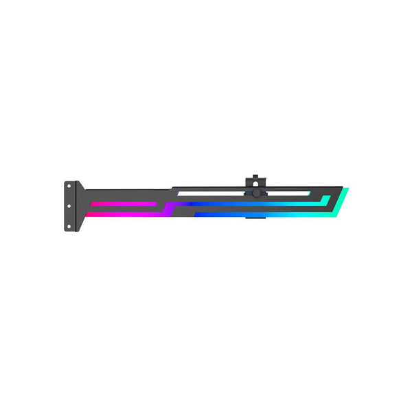 Suporte para Placa de Vídeo Ajustável Vertical Redragon C/ RGB Preto - RD-GCP03