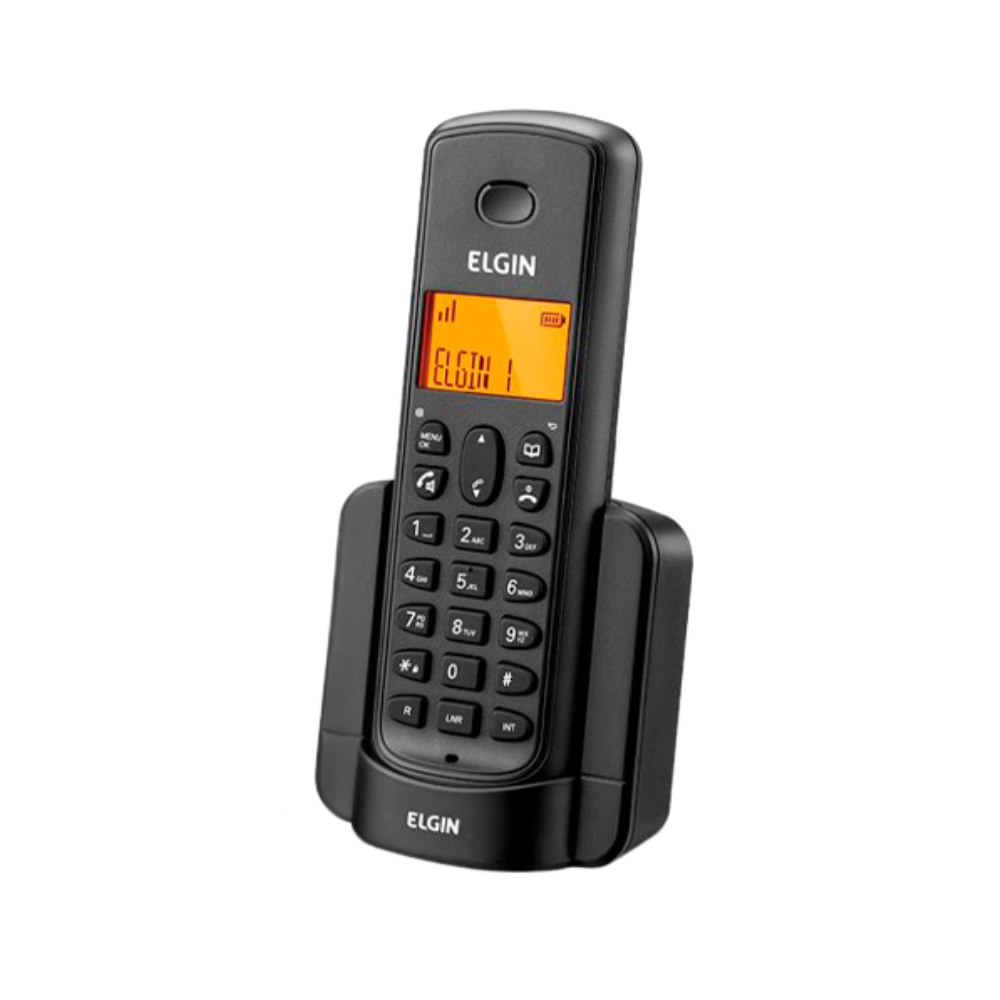 Telefone Sem Fio Elgin Tsf 8003 + 2 Ramais - Dect6.0 Teclado Iluminado, Identificador