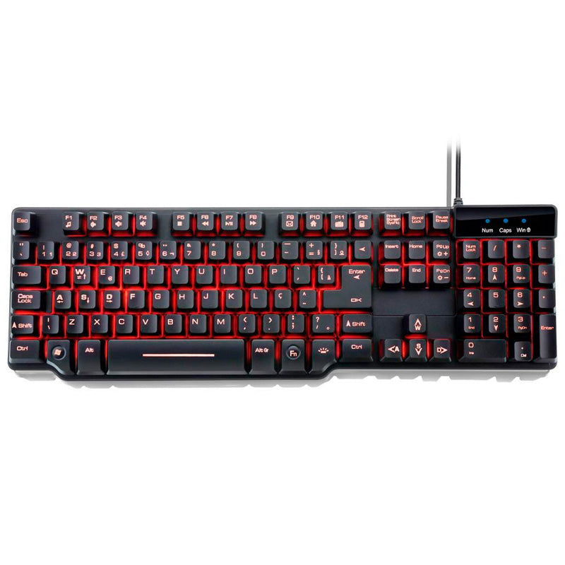 Teclado Gamer Semi Mecanico Warrior Razmig Tc196