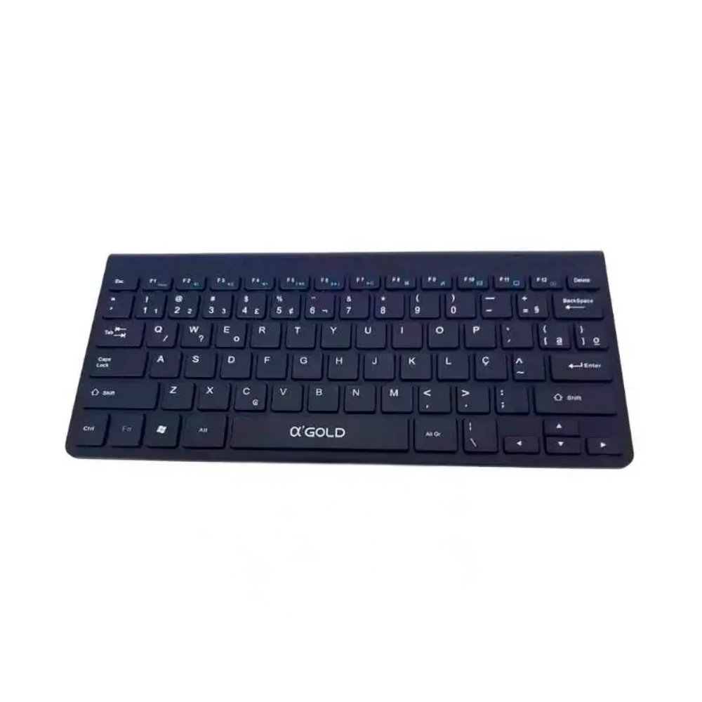 Teclado Sem Fio aGold Conexão BT Preto - TCD-05