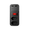 Adaptador E Carregador 2 Tomadas 2 Usb Intelbras Eac 202 Preto - 4820049