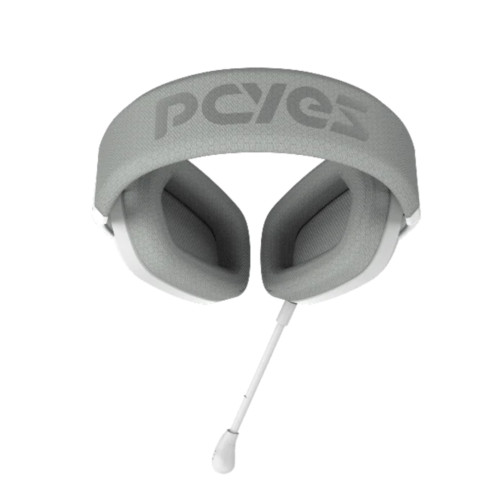 Headset Gamer PCYes Nyra White Ghost Mic Destacável C/ Cabo P2 3,5mm Branco - HGNYWG