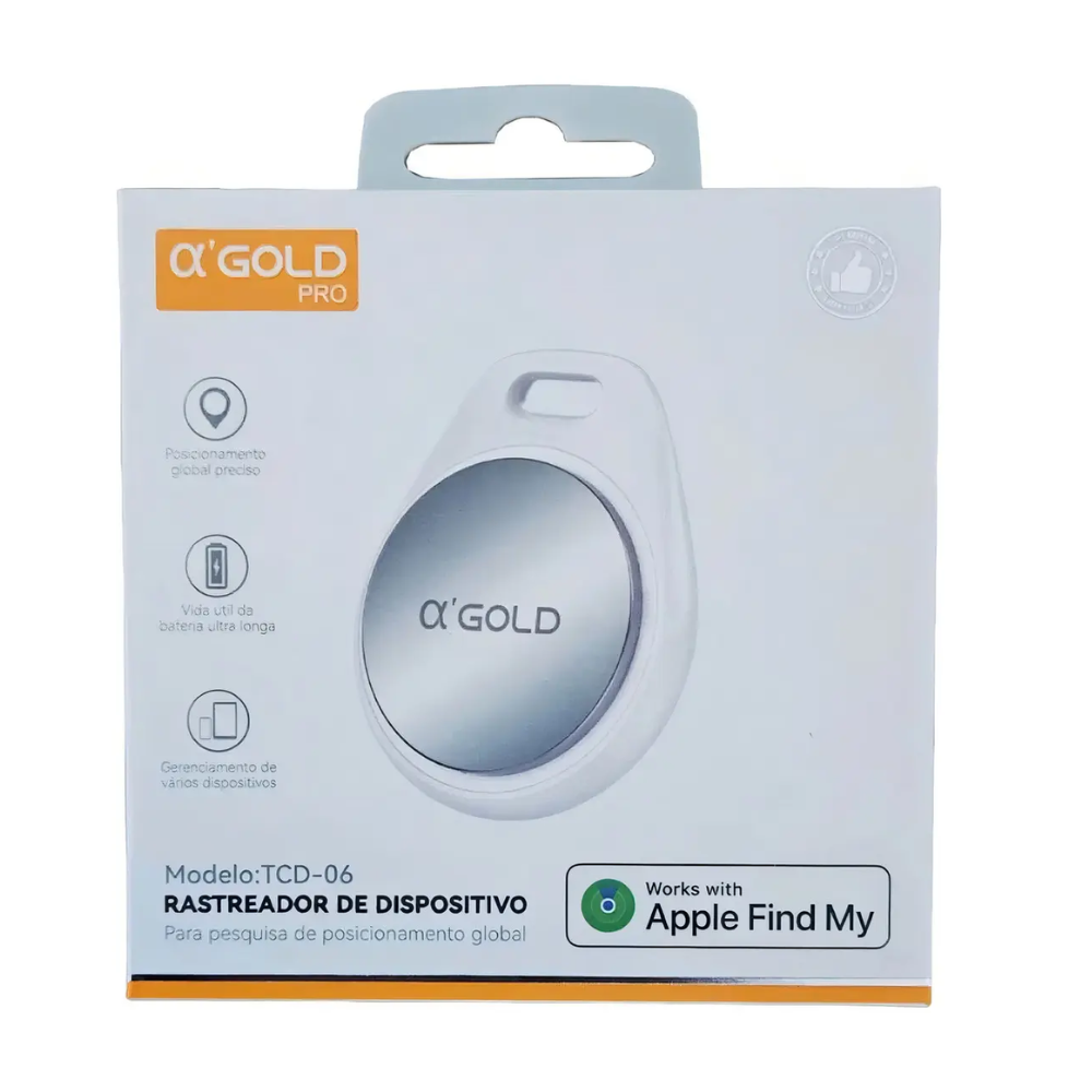 Tag Rastreador de Dispositivo aGold Pro P/ Apple - TCD-06A