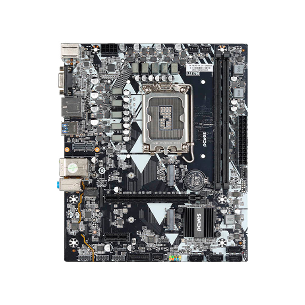Placa Mae PcYes B760 Intel Lga 1700 Ddr5 Hdmi DP Vga Usb-C (12a, 13a e 14a Geração) - Pcyb760-14G64