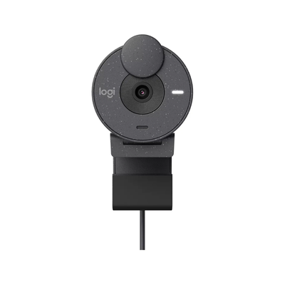 Webcam Logitech Brio 300 Full Hd 1080p USB-C 30fps C/ Microfone - 960-001413