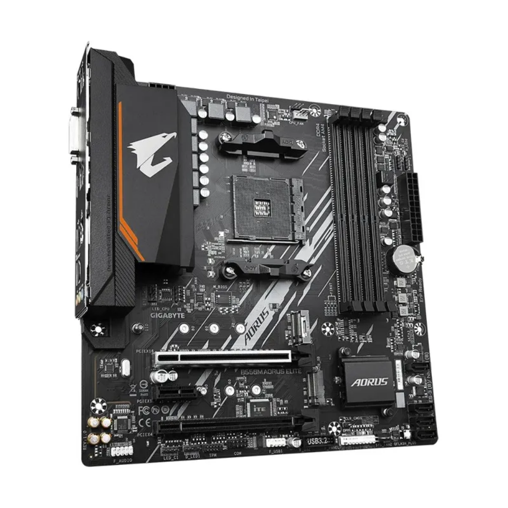 Placa Mae Gigabyte Aorus Elite B550M AMD AM4 Ddr4 Hdmi Dvi M.2 Usb 3.2